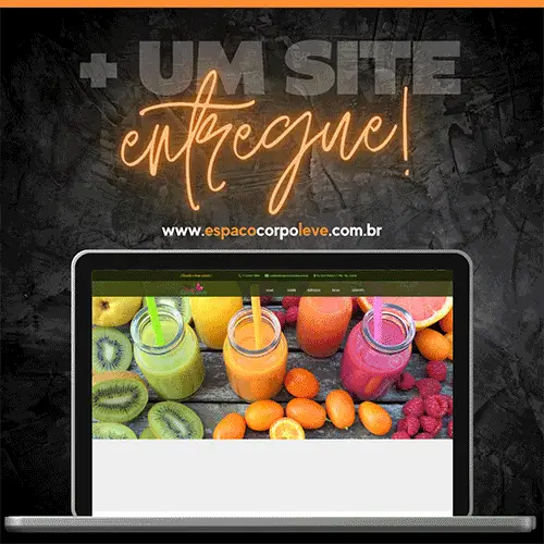 Criação do Site - cliente - Espaço Corpo Leve - Santo André - SP