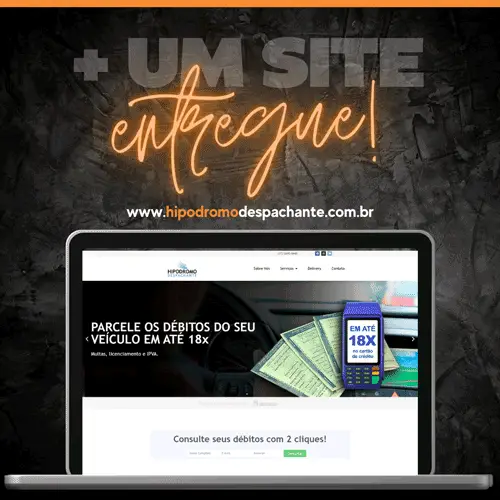 Criação de site - cliente - Hipódromo Despachante