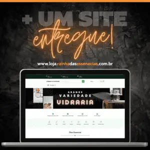 Desenvolvimento de Loja Virtual - cliente - Rainha das Essências - Penha, SP