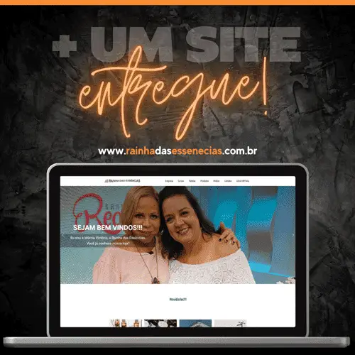 Criação de site - cliente: Rainha das Essências