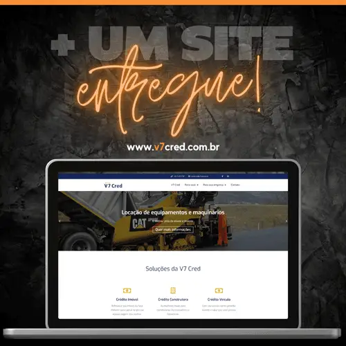 Criação de site on-page - cliente V7 Cred