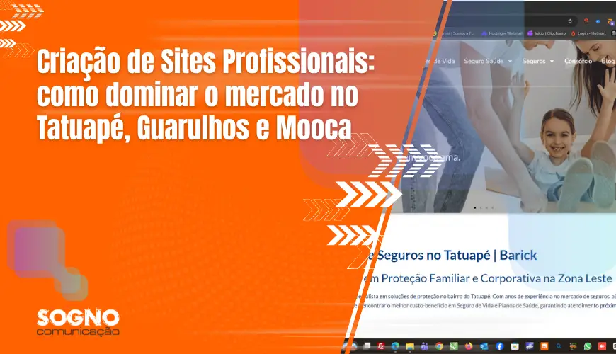 Criação de Sites profissionais no Tatuapé, Mooca e Guarulhos