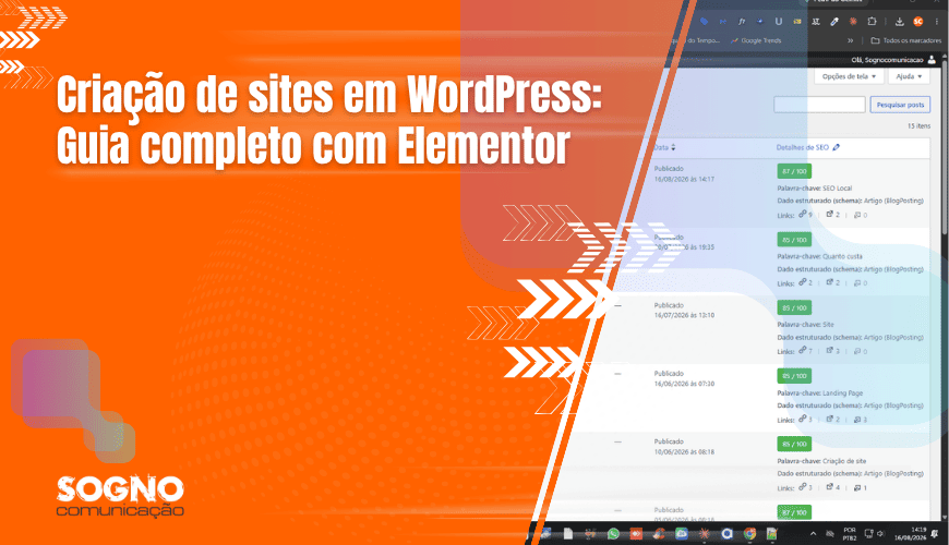 Criação e desenvolimento de sites em Wordpress