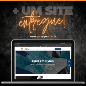 Site criado para a Empresa Chinesa, GCC Zipper do Brasil